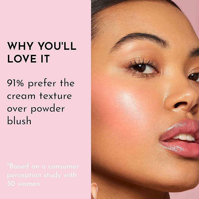 LAWLESS Pinch My Cheeks Soft-Blur Cream Blush - Gumdrop - Premium Blush with Natural Ingredients to Re-Energize and Protect the Skin While Imparting a Soft, Cloudy Finish - 0.18 oz