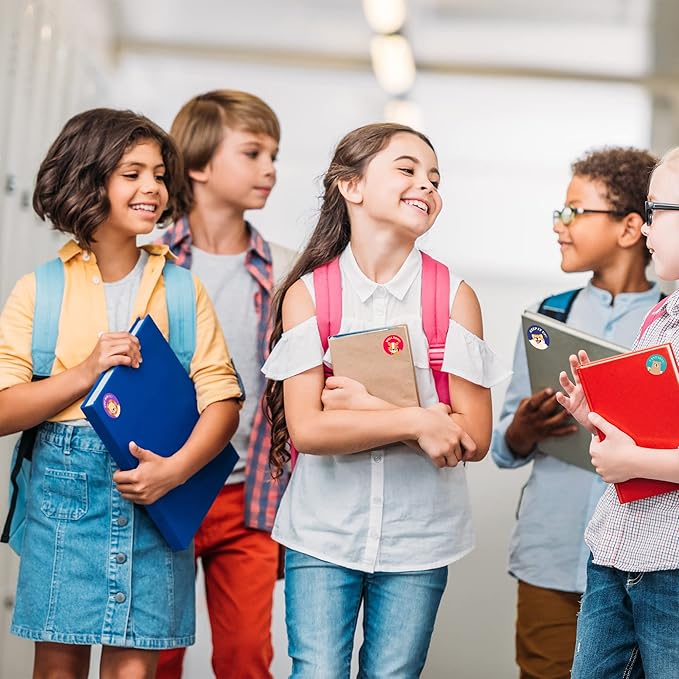 Mobiusea Creation Classroom Stickers | Gold Foil Good Job Stickers |1 Inch | 1000pcs Cute Animal Reward Sticker, Motivational Sticker for Kids, Teacher, Elementary, School, Preschool