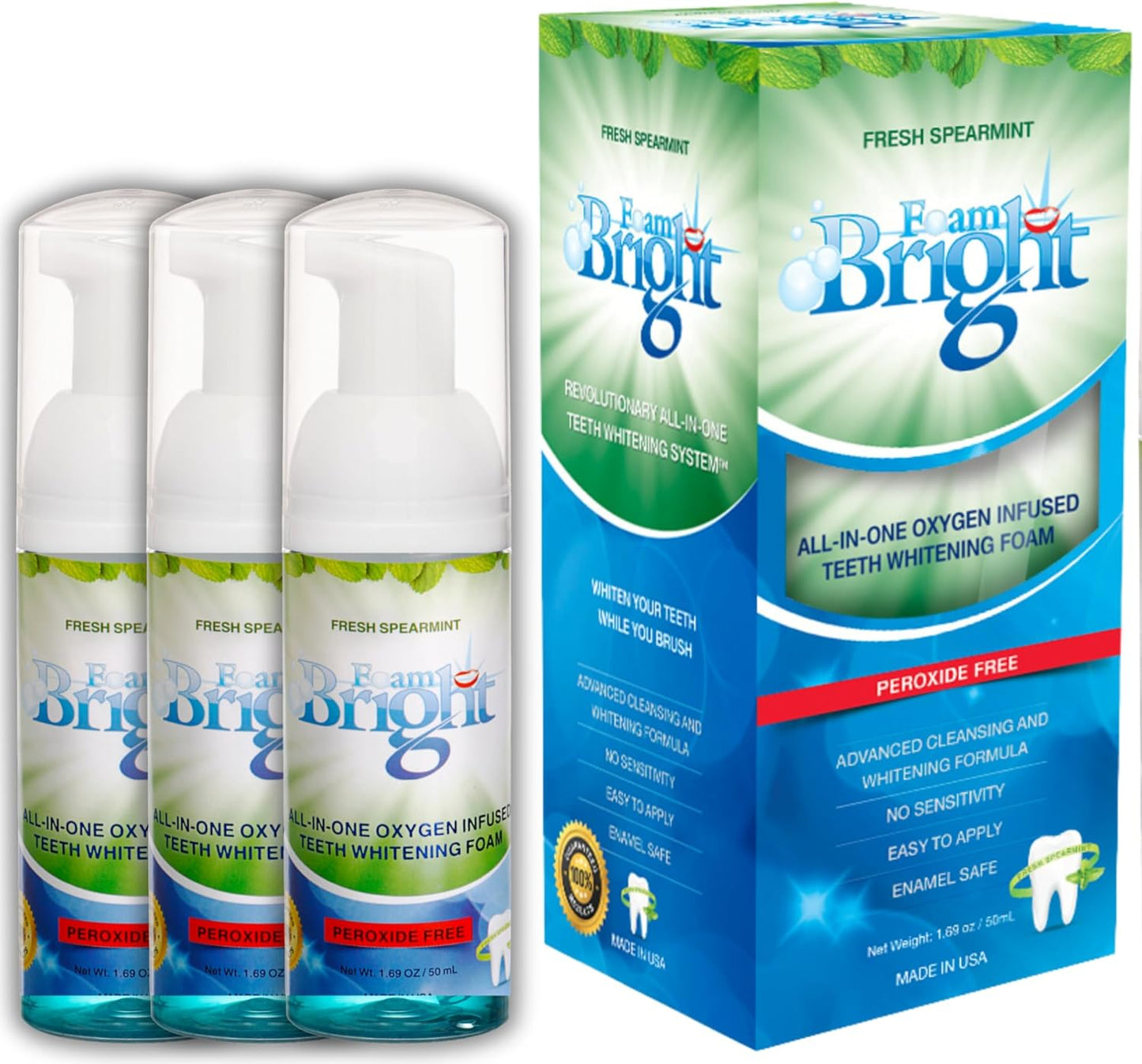 Retainer Foam Cleaner & Teeth Whitening Formula. The Ultimate Cleaning Toothpaste for Aligner Retainers. Great for All Kinds of Clear Retainers, Braces & Aligners. Safe for Dentures. (3 Pack)