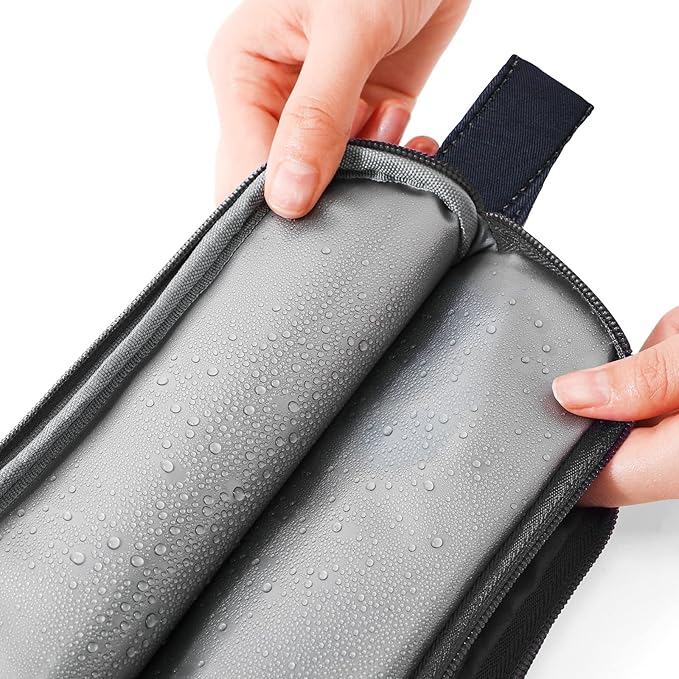 Kids Toiletry Bag for Boys, Travel Toiletry Bag for Little Young Boys Waterproof Hanging Wash Bag Toddler Traveling Toiletries, Dinosaur Black