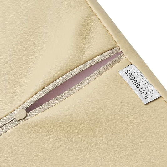 Saloniture Jumbo Half Round Massage Table Bolster Pillow Pad - 26 x 9 x 4.5 Inch - Cream