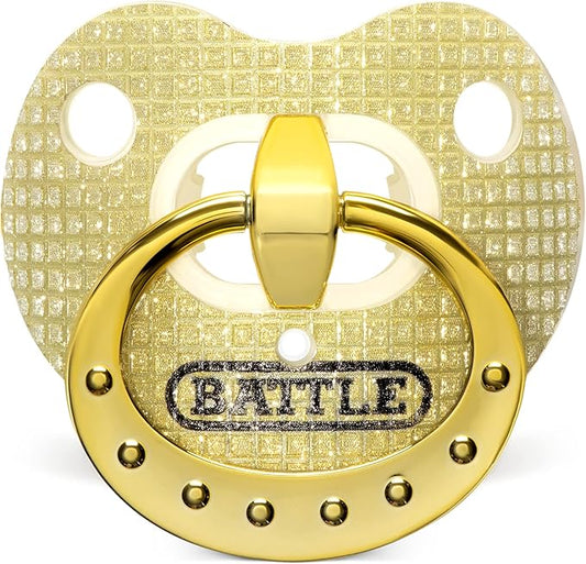 Battle Sports Binky Oxygen Football Mouthguard - Detachable Strap, Maximum Breathability, Works with Braces & No Boiling Required