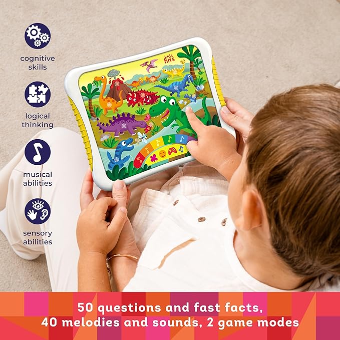 Dino Friends Hit Pad – Interactive Toddler Learning Toy with Lights, Dinosaur Sounds & Music – Educational Toy for Kids Age 3+