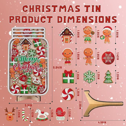 Flower Magnetic Reward Jar for Kids,Classroom Reward System,Reward jar Classroom,Behaviour Incentive System for Toddlers (Christmas)