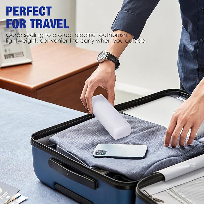 Type-C Rechargeable Toothbrush Travel Case Compatible with Laifen Wave Electric Toothbrush, Waterproof Magnetic Rechargeable Travel Powered Toothbrush Case Lightweight and Portable