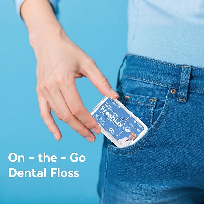 Dental Floss Picks 1000 Count Tooth Picks Flossers Gen 3 Toothpicks Sticks to Remove Plaque & Protect gingivae for Adults & Kids Teeth Cleaning