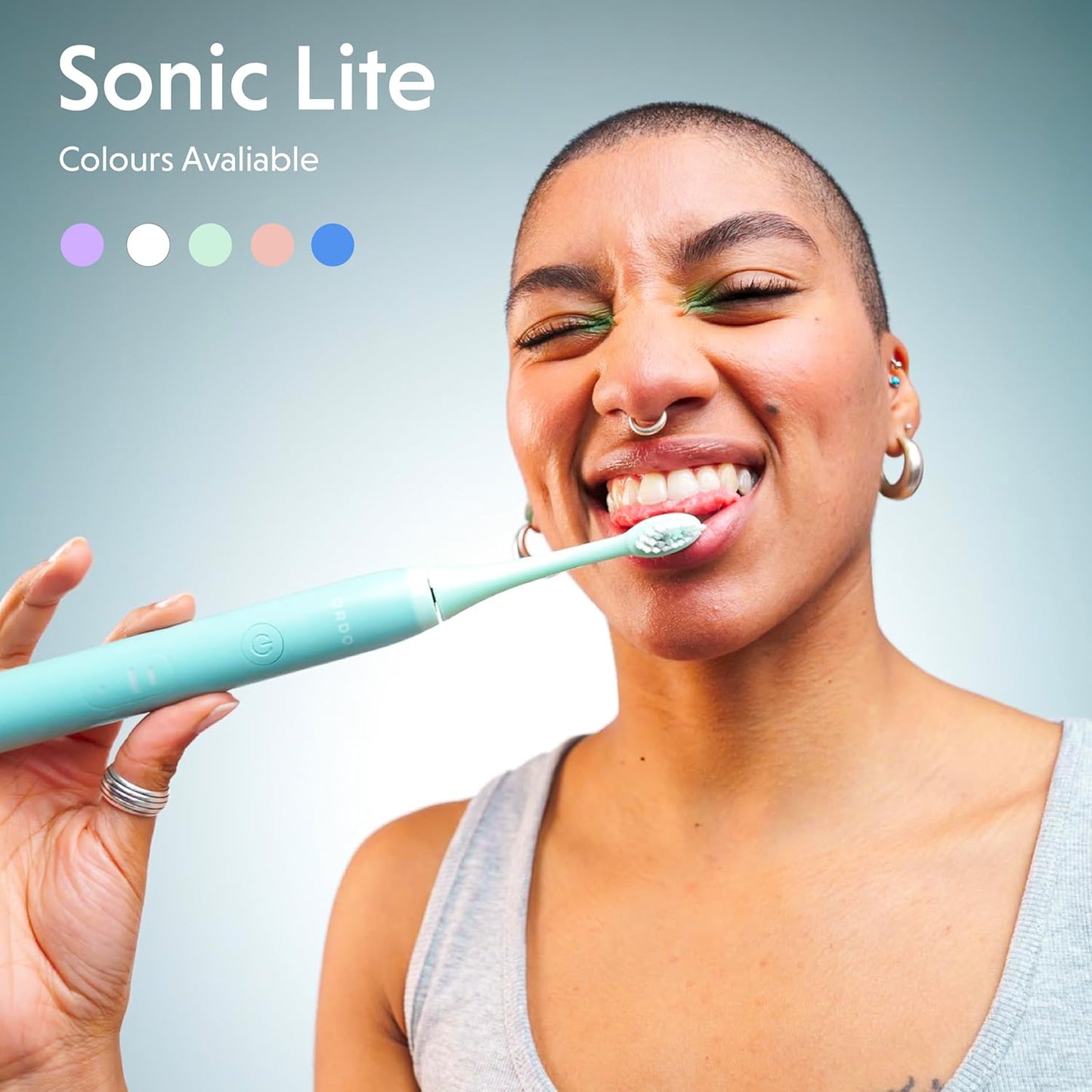 ORDO Lite Sonic Toothbrush, Electric Toothbrushes with 35,000 Pulses Per Min, Dual Modes, Over 5 Weeks Battery, Smart Timer, Waterproof, USB C, Sage