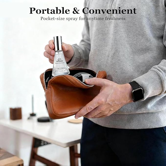 Breath Spray for Fresh Breath, Probiotic Oral Spray for Dry Mouth Relief and Everyday Freshness, Mint Mouth Spray with Gentle Moisturizing Formula, Alcohol-Free Travel Size Oral Care, 20ml (1PC)