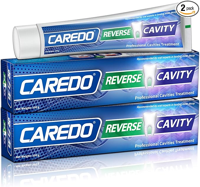 Cavity Reversal Hydroxyapatite Toothpaste for Adults, Cavity Tooth Filler as Home Cavity Repair, Fluoride Free Reverse Cavities Treatment for Tooth Decay Repair, Remineralizing Repair 2-Pack