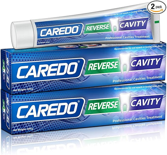 Cavity Reversal Hydroxyapatite Toothpaste for Adults, Cavity Tooth Filler as Home Cavity Repair, Fluoride Free Reverse Cavities Treatment for Tooth Decay Repair, Remineralizing Repair 2-Pack