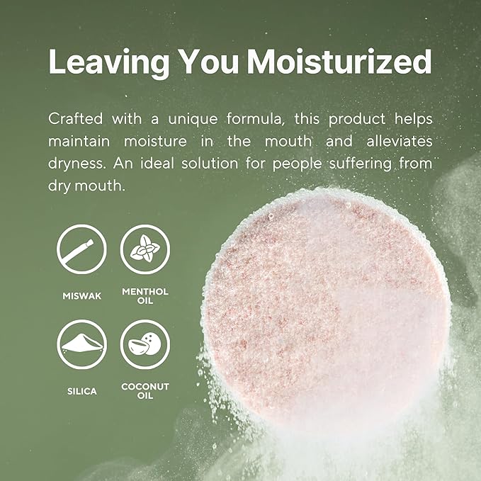 Fitra Toothpaste Tablets - Fluoride Free Miswak/Siwak Toothpaste Tablets - for Daily Use or Travel