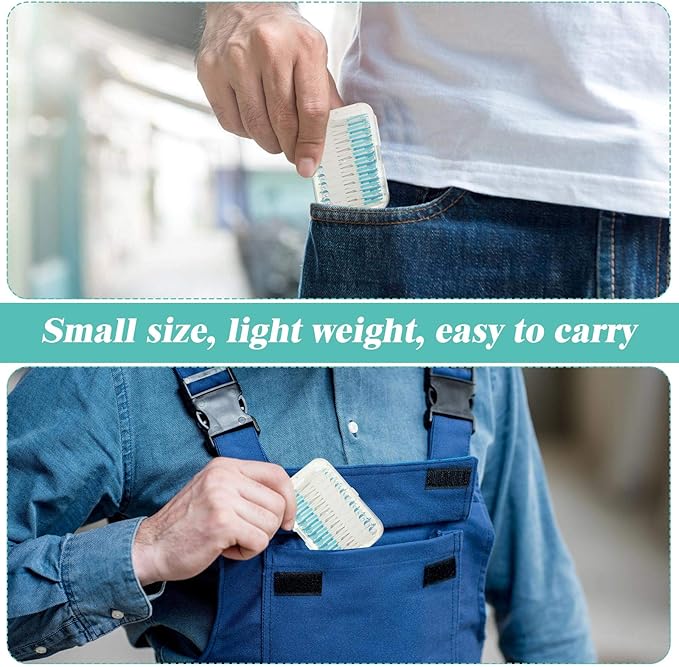 Patelai 200 Pcs Dual-Use Interdental Brushes Soft Silicone Dental Picks Toothpicks Between Teeth Brush, Tooth Flossing Brush for Cleaning Orthodontic Wire Toothbrush Clean Tool (Blue Green)