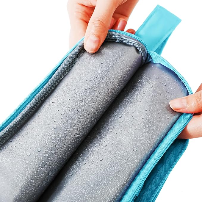 Teal Toiletry Bag for Girls, Travel Toiletry Bag for Teen Girls Cosmetic Bag Makeup Bag Waterproof Hanging Wash Bag Kids Toiletries, Green