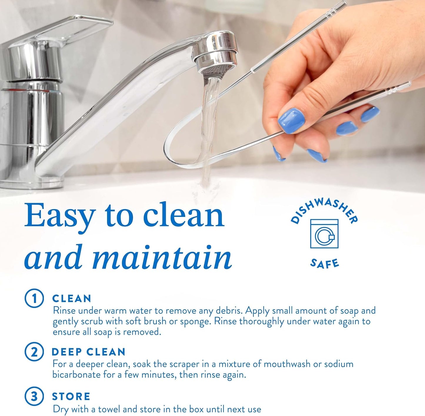 Mouthology Tongue Scraper (2 Pack), Reduce Bad Breath (Travel Cases Included), Stainless Steel Tongue Cleaners, Metal Tongue Scraper, Tongue Scraper for Adults - Fresher Breath in Seconds