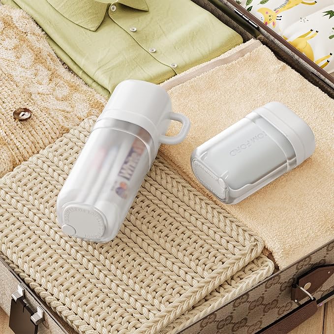 VITVITI Travel Soap Case Container, Portable Toothbrush Travel Case Dish Tray, Toothpaste Traveling Toothbrush Holder Set with Cup for Trip/Bathroom/Camping, White