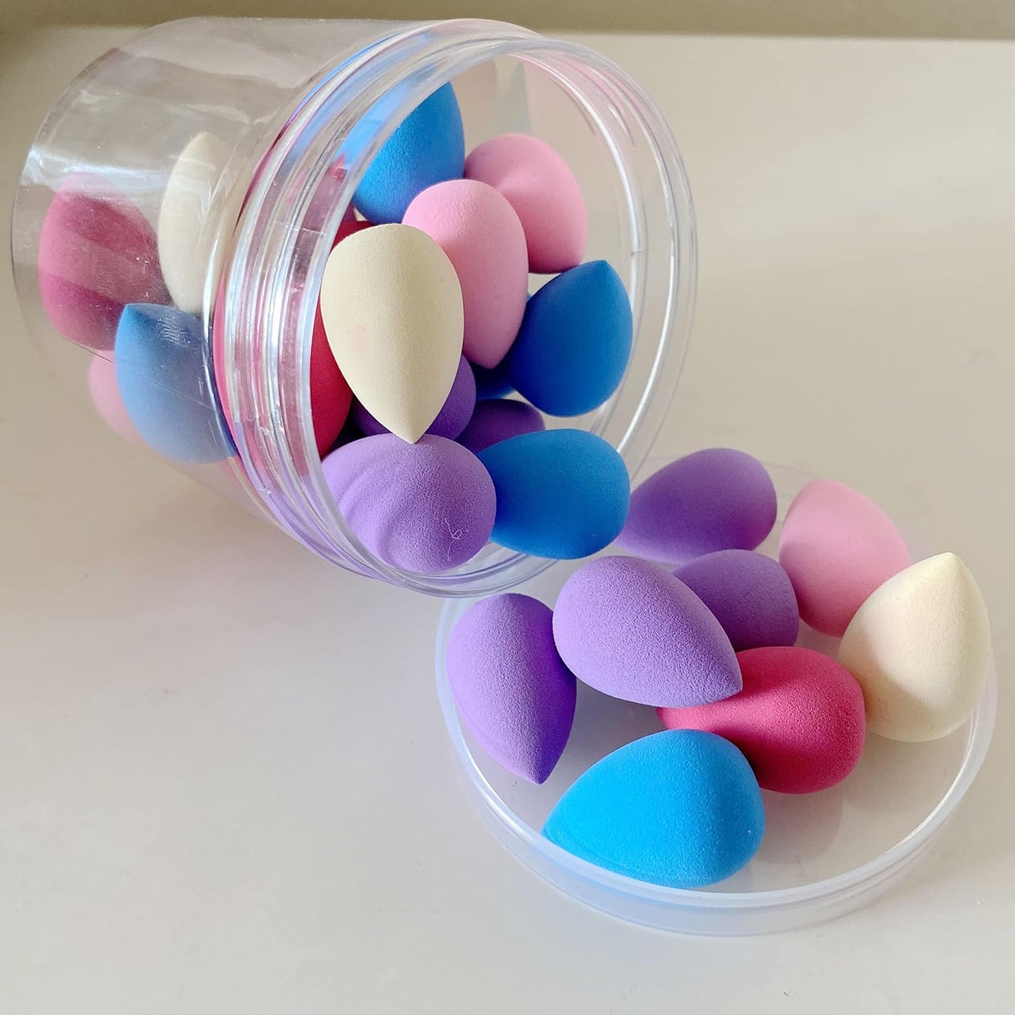 Mini Makeup Sponge Blender 30 pcs, Beauty Blender Sponge for Foundation, Powder, Concealer and Eye Shadow,Under Eyes,Highlight and Contour