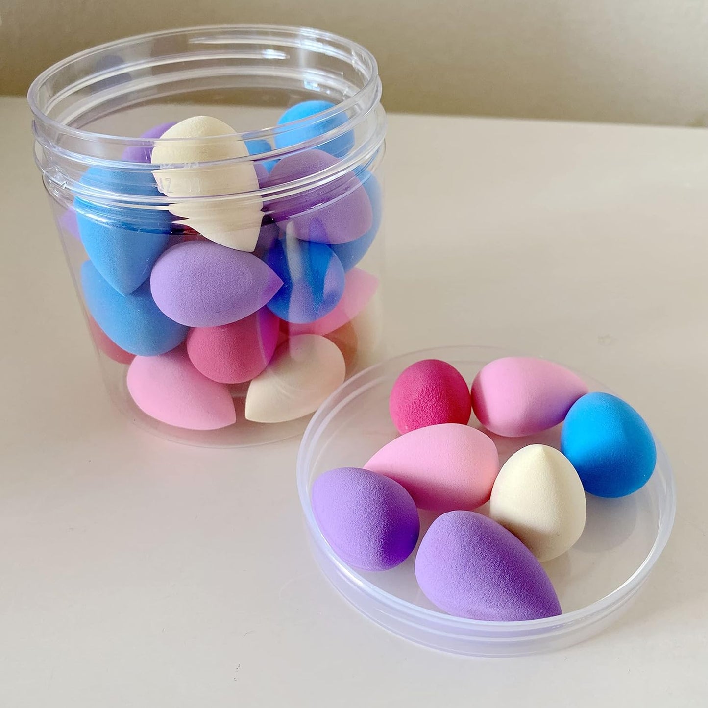 Mini Makeup Sponge Blender 30 pcs, Beauty Blender Sponge for Foundation, Powder, Concealer and Eye Shadow,Under Eyes,Highlight and Contour