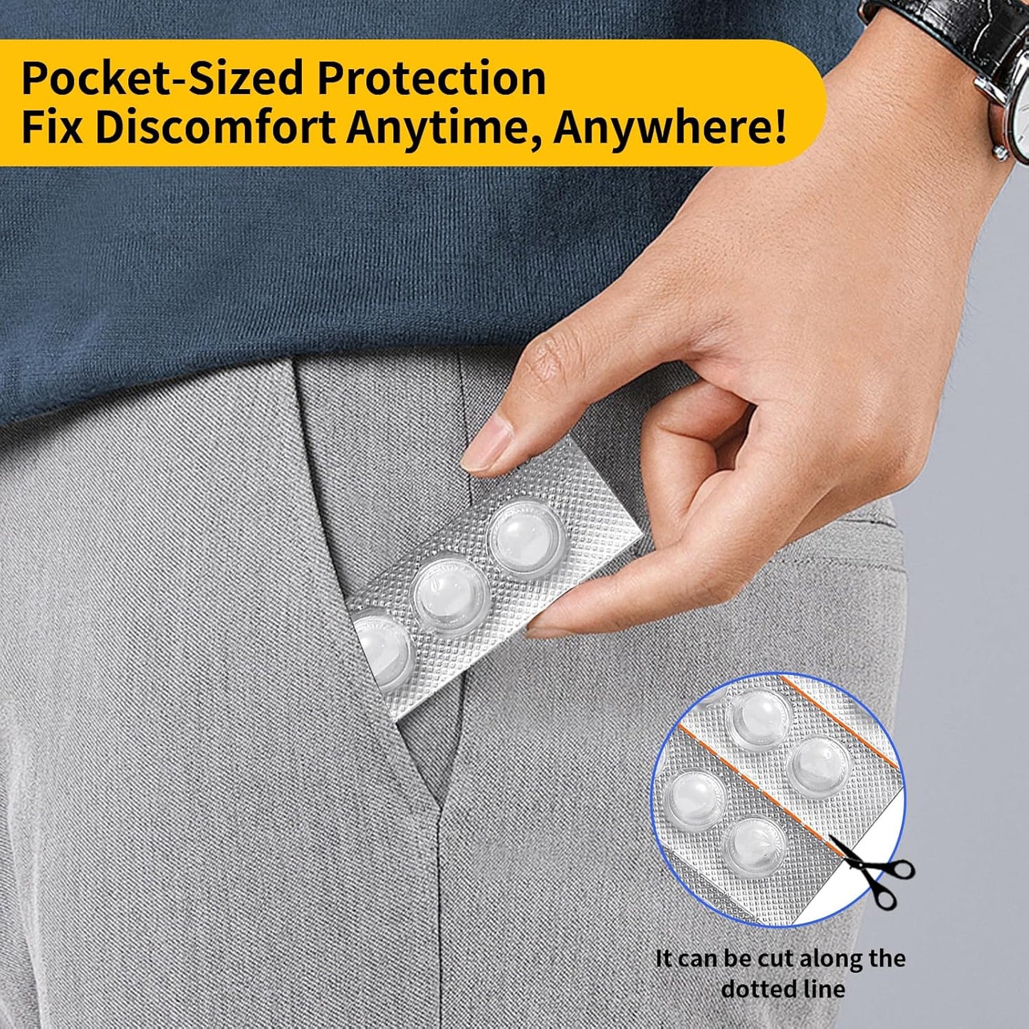 180PCS Braces Wax,Orthodontic Wax with Individual Packaging,Dental Waxs for Brace Travel Home Office,Mint