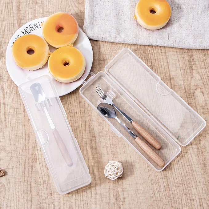 Toothbrush Travel Case 2 Pack, Clear Toothbrush Case Holder Travel Size Plastic Toothbrush Holder Toothpaste Storage Container Portable for Traveling, 7.87 x 2.36x 1.18”