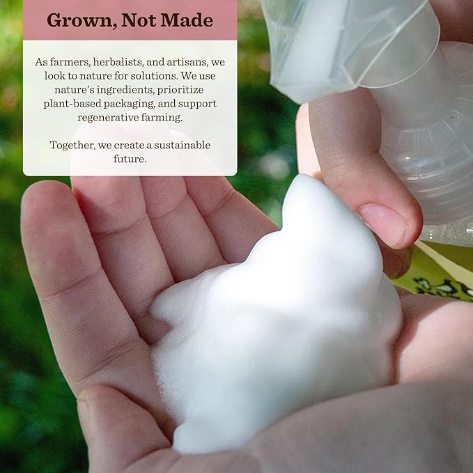 Moon Valley Herbal Foaming Hand Soap, Vegan (Cranberry Citrus, Recyclable Bottle)