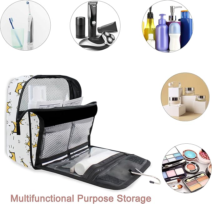 senya Hanging Travel Toiletry Bag Kit Makeup Case Cosmetics Organizer for Men Women