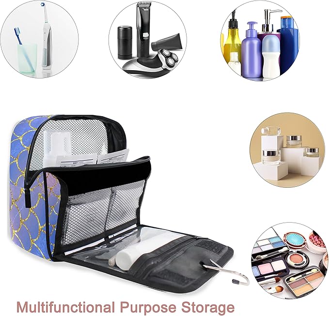 senya Hanging Travel Toiletry Bag Kit Makeup Case Cosmetics Organizer for Men Women
