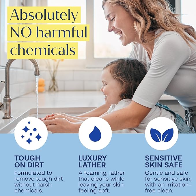 Fab Tab Foaming Hand Soap Kit - Natural Hand Soap - Bathroom Hand Wash - Plant-Based - No Harsh Chemicals - Scentless - 4 Pack. Makes 4 x 11.9 fl oz (Bottle Not Included)