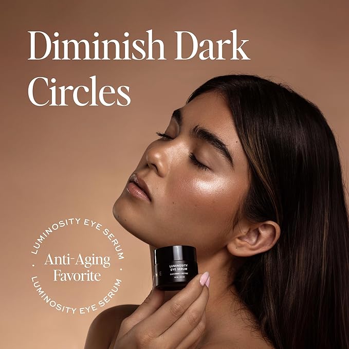 DIME Beauty Luminosity Eye Serum, Eye Cream Treatment With Caffeine for Dark Circles and Puffiness, 0.5 oz / 15 mL