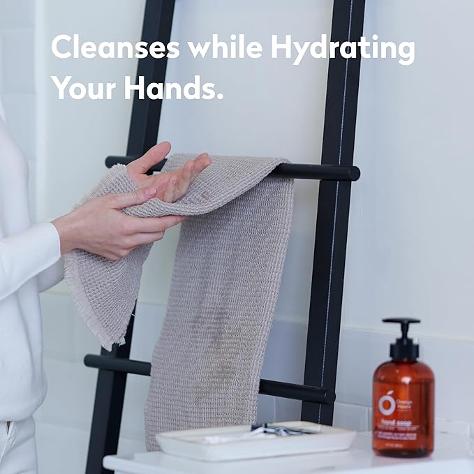 Orange House Natural Liquid Hand Soap with Food-Grade Orange Oil, Cruelty-free, Soft and Moisturizing, 12 Fl Oz