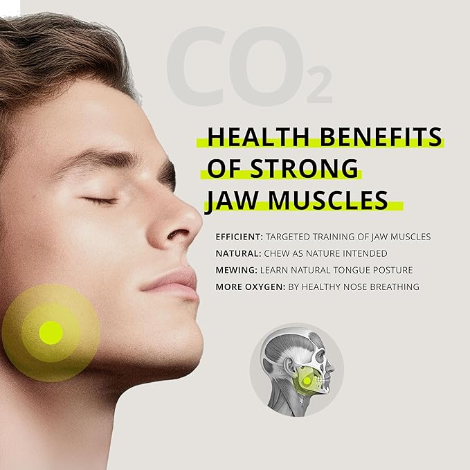 Jawliner® - Pioneers the Toughest Handmade 15x Harder Jawline Gum Includes 12 Weeks Coaching - Sugar-Free Mint Hard Gum - Jawline Exerciser for Mewing - Chewing Gum for Shaping the Jaw (2 Months Pack)