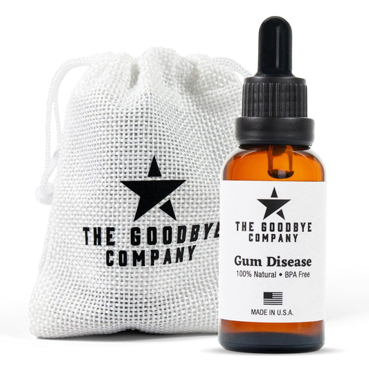 The Goodbye Company Gum Disease Treatment - 100% Pure Neem & Clove Oil - Natural Gingivitis Remedy - Non-Toxic, BPA-Free Oral Care - Fast-Acting Gum Healer (30ml)
