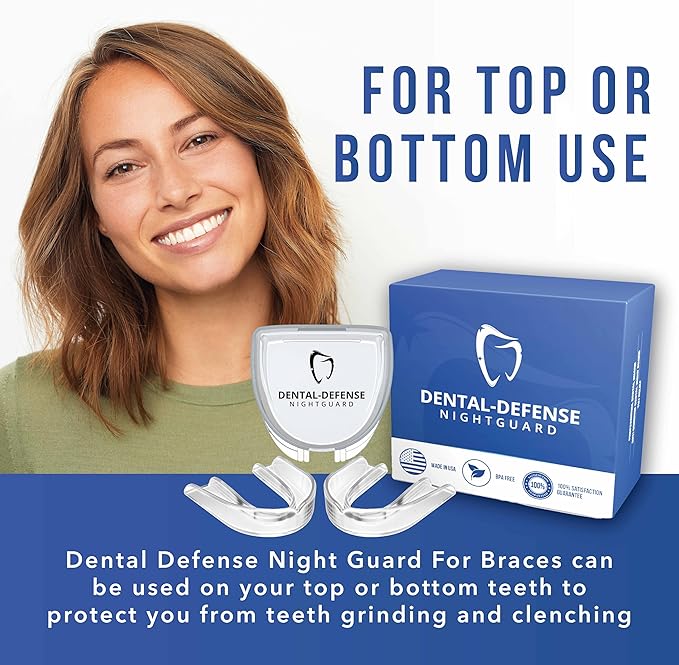 Professional Mouth Guard - 2 Pack Night Guard for Teeth Grinding & Clenching Relief, Protects Teeth at Night, Ideal for Comfort & Protection (Aqua)