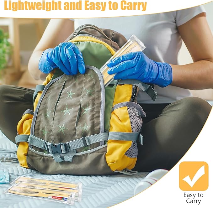 NICEMOVIC 240 Pack Disposable Toothbrushes Bulk with Toothpaste and Comb Travel Size Toothpaste Set Homeless Care Package Supplies for Bulk Individually Wrapped Disposable Travel Hotel Charity, Yellow