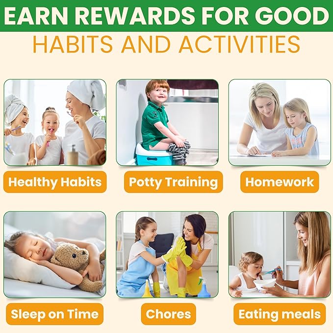 Reward jar Classroom Behavior Chart for Kids at Home Potty Chore Training Star Children Magnetic Class System Toddlers Boys Growth prizes Toys Sticker Responsibility incentives Tokens Digital Smiley