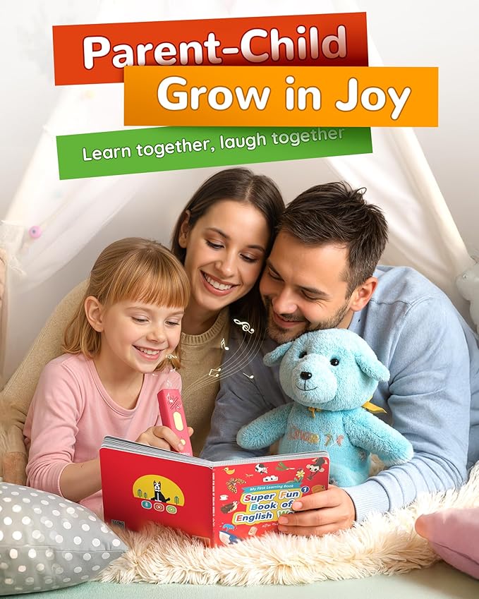 KOKODI Talking Pen Books Sets, Autism Sensory Games, Interactive Audio Sound Books Kids Learning Electronic Toys for Toddlers Kids, Early Educational Gifts Birthday Gifts for Boys Girls Age 2 3 4 5