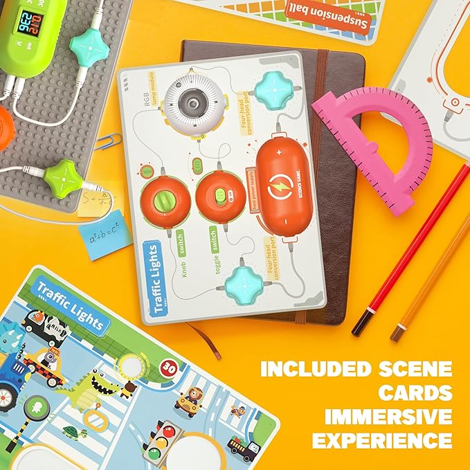Science Kits for Kids - STEM Kits for Kids, Electronics Exploration Kit, Over 420 Projects, 35 Circuit Parts, STEM Educational Toy Gifts for Kids Boys Girls Ages 3 4 5 6 7 8 9 10 11 12