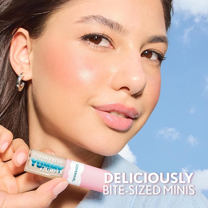 COVERGIRL Clean Fresh Yummy Gloss Bite-Sized Minis Kit - Let’s Get Fizzical & But First a Cosmo - 0.16 fl oz each