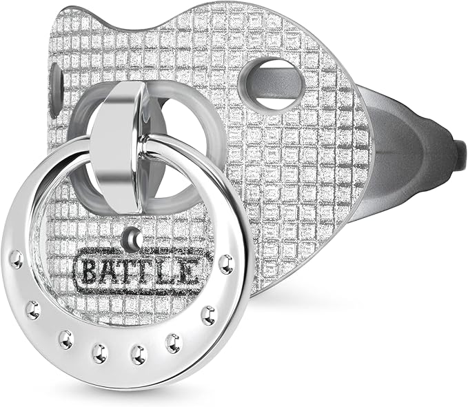 Battle Sports Binky Oxygen Football Mouthguard - Detachable Strap, Maximum Breathability, Works with Braces & No Boiling Required