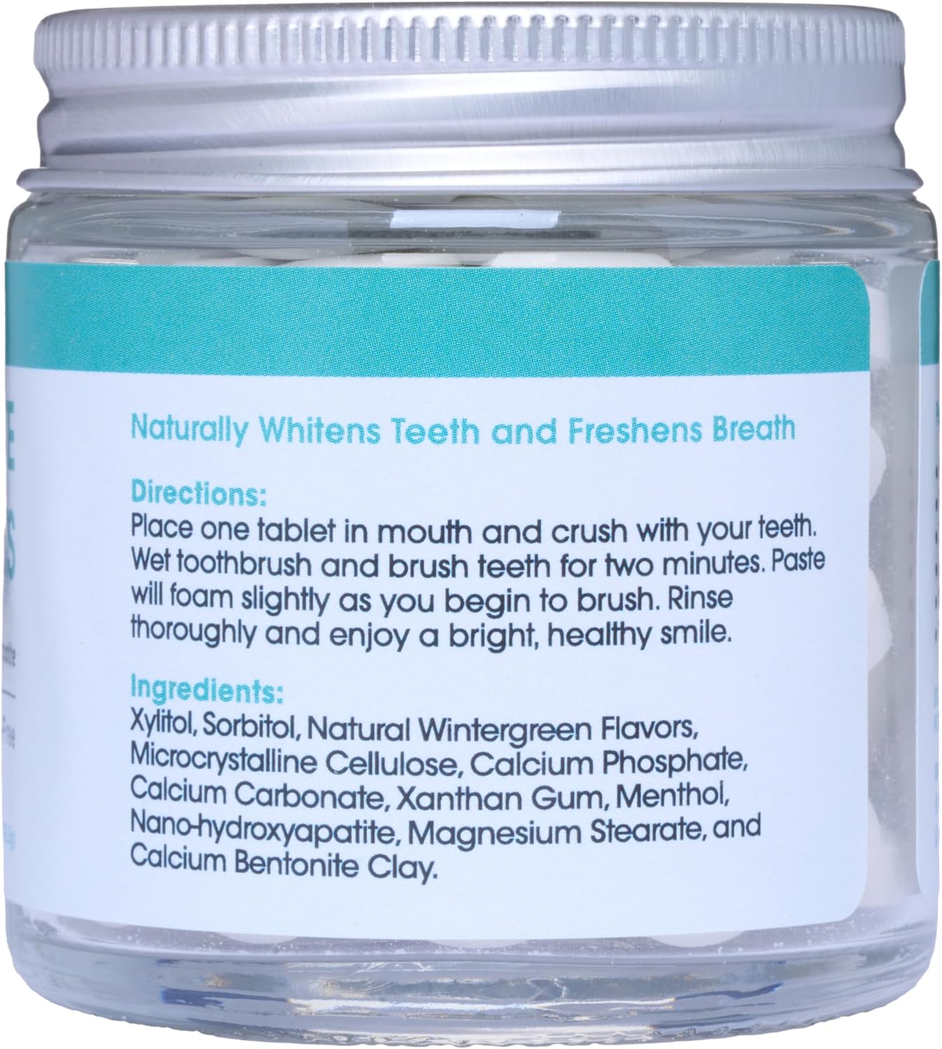 Toothpaste Tablets – Wintergreen | Nano Hydroxyapatite Toothpaste Tablets Chewable | Fluoride Free l 90 Tabs