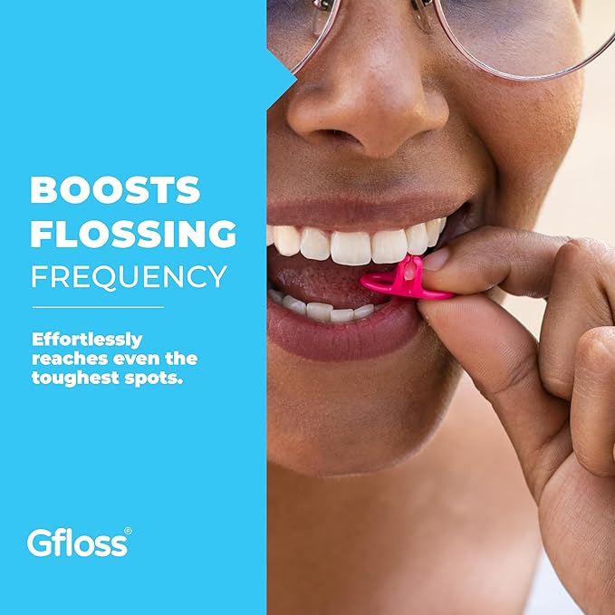 Hands-Free Dental Floss - 120 Count (Pack of 3) + Light Travel Case - Easy to Use, Discreet Flossers for Adults | Travel Floss | Thin Soft Floss for Tight Teeth | PFAS-Free | Unwaxed
