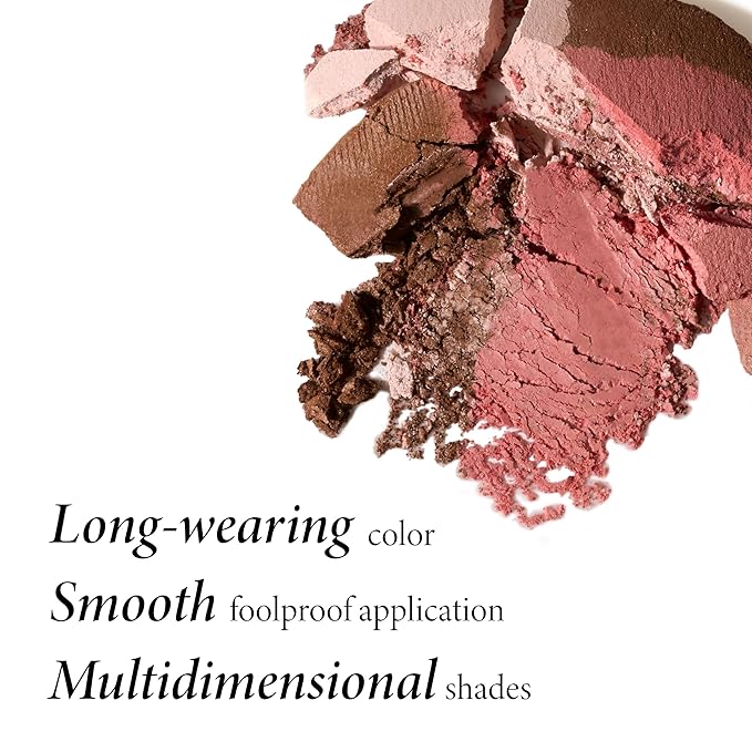 LAURA GELLER NEW YORK Baked Blush-n-Bronze 2-in-1 Bronzer Blush, Rose Bronze - Retractable Angled Kabuki Brush