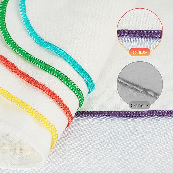 54 Packs Flannel Reusable Baby Wipes Cloth Wipes with Blue Wipes Dispenser, Reusable & Natural Skin-friendly Cloth Baby Wipes, Body Face Hand Washcloth Essential for Cloth Diapers