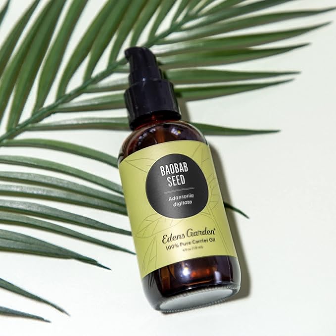 Edens Garden Baobab Seed Carrier Oil- 100% Pure Premium Cold Pressed & Hexane Free, Natural Vitamin C Moisturizer for Face, Skin, Body, Hair, Lip & Nail Care, Diluting Essential Oils 118 ml (4 fl oz)