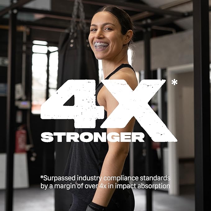 SAFEJAWZ Mouthguard for Braces, Upper & Lower Protection Remoldable Mouth Guard with Case for Boxing, Basketball, Football, MMA, Lacrosse, Hockey and All Contact Sports One Size (Transparent)