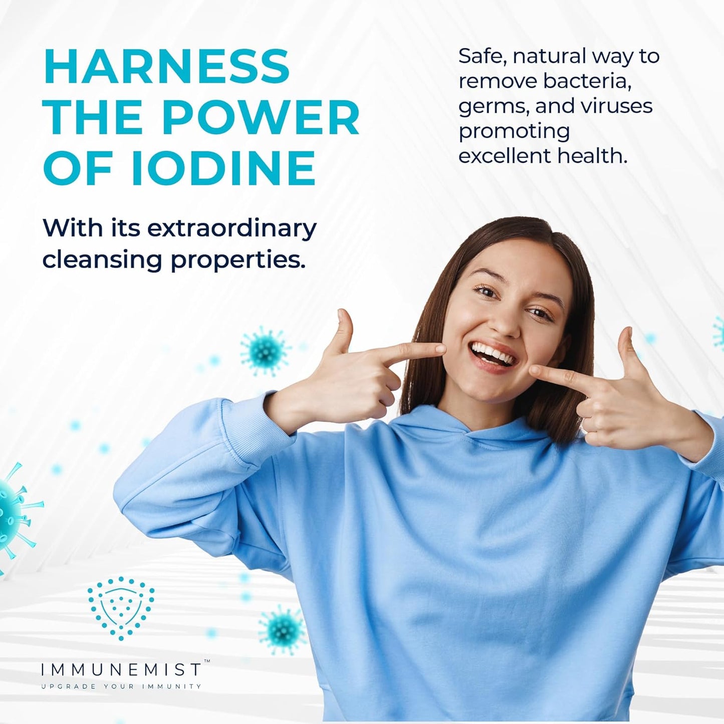 ImmuneMist™ Oral Cleanse - Iodine Throat Spray for Cold & Flu Relief - Oral Sore Throat Spray for Cough, Cleansing Against Bacteria, Germs, Viruses - Immune Support up to 250 Doses - Made in The USA