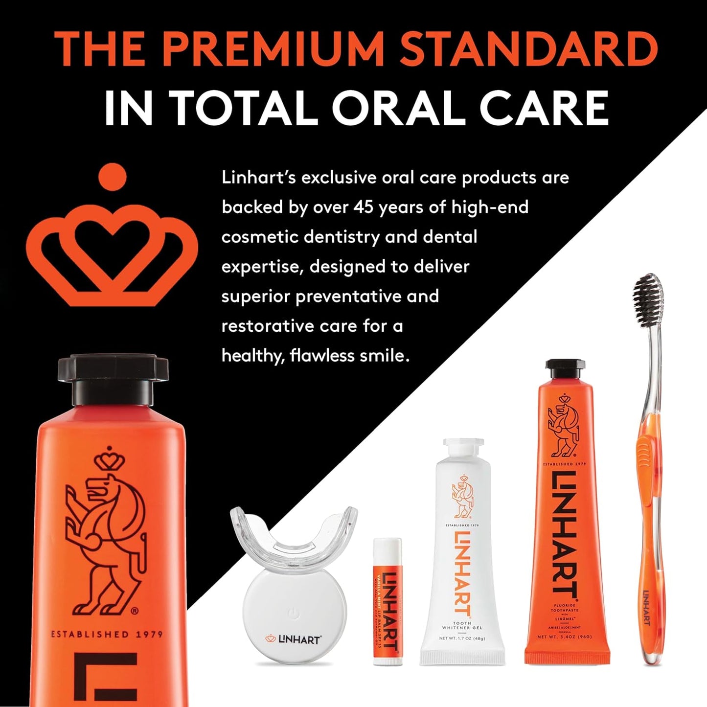 LINHART Whitening Toothpaste – Teeth Whitening, Enamel Strengthening Toothpaste with Mint Flavor (2 Pack)