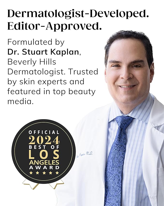 KAPLAN MD Perfect Pout Duo Lip Mask (0.5 oz.) & Lip Balm 0.17 oz. - Complete Anti-Aging Skin Care for Lips