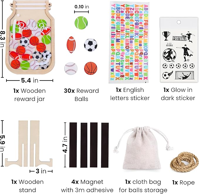 Reward jar Classroom Behavior Chart for Kids at Home Potty Chore Training Star Children Magnetic Class System Toddlers Boys Growth prizes Toys Sticker Responsibility incentives Tokens Digital Smiley