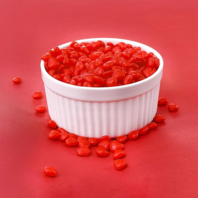 Cinnamon Imperial Hearts | 3 Pound Bag | Hot Cinnamon Candy Bulk | Heart Shaped Candy Bits for Baking, Decorating, Gifting, and Snacking | Retro Candies