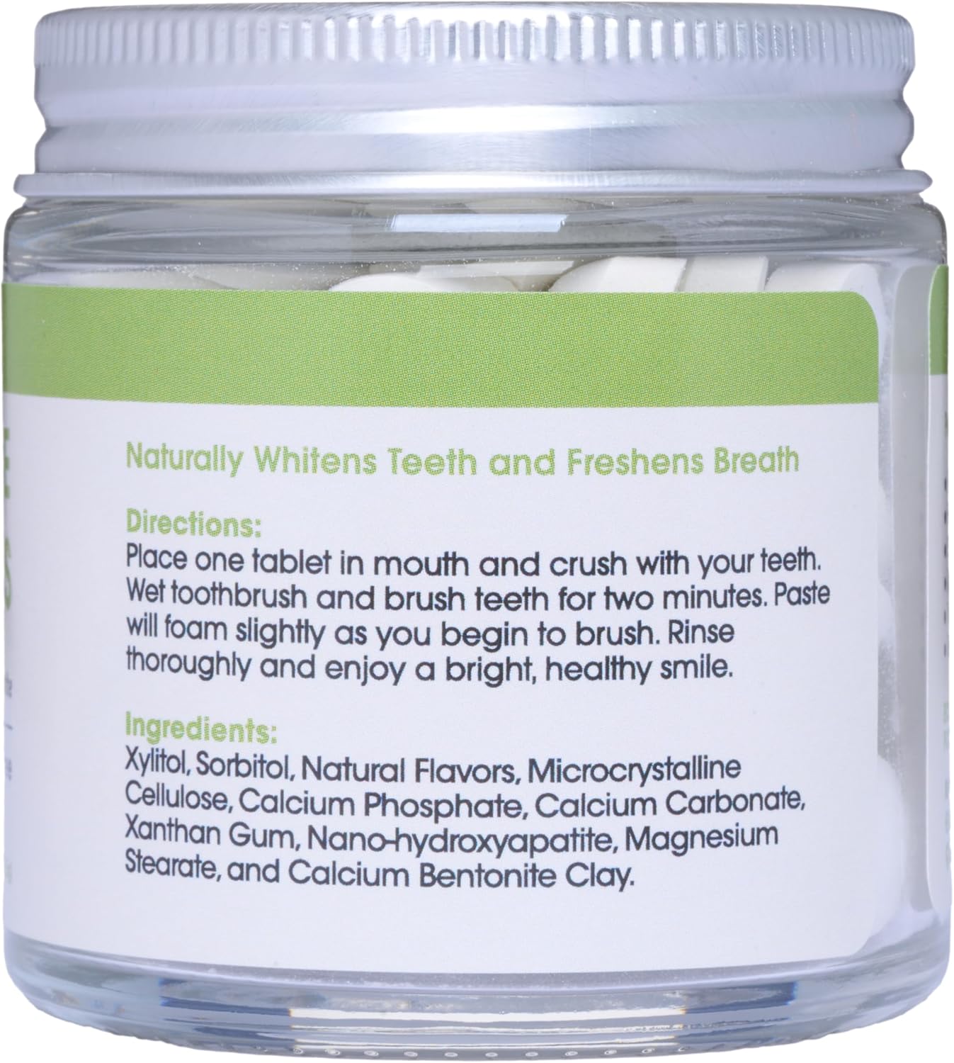 Toothpaste Tablets – Strawberry Kiwi | Nano Hydroxyapatite Toothpaste Tablets Chewable | Fluoride Free l 90 Tabs